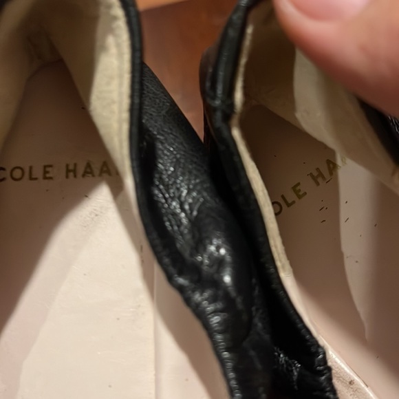 Womens Size 6.5 B Cole Haan Arvada Bow Ballet II Flat D43085 - Black leather - Picture 4 of 7